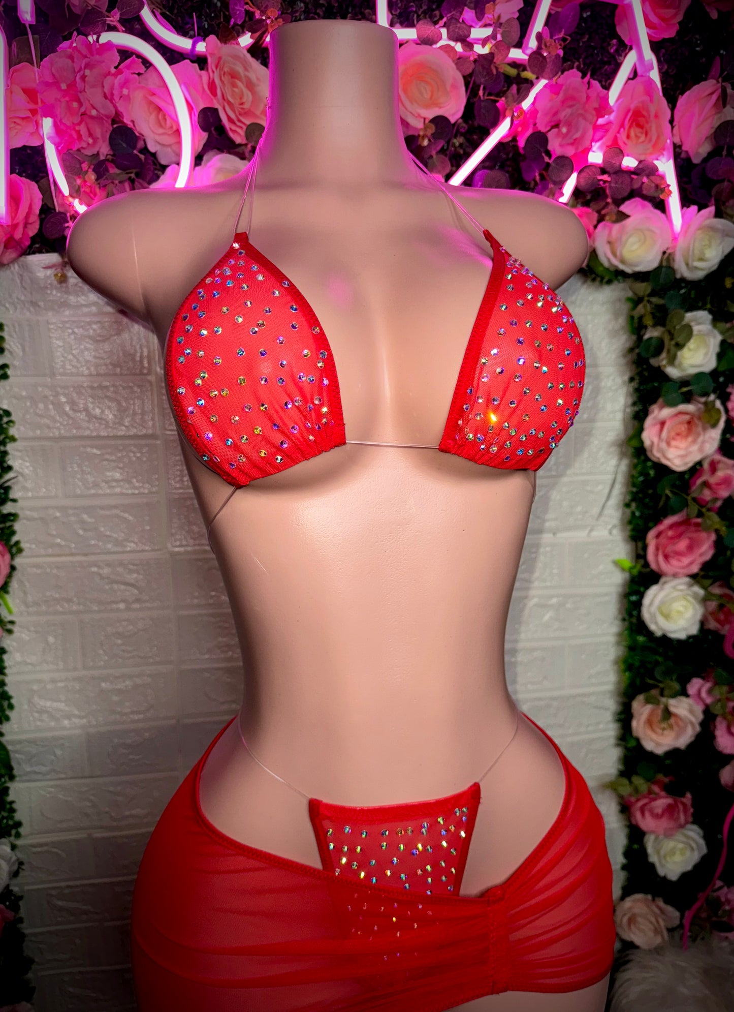 APHRODITE - Ruby Red Skirt Set