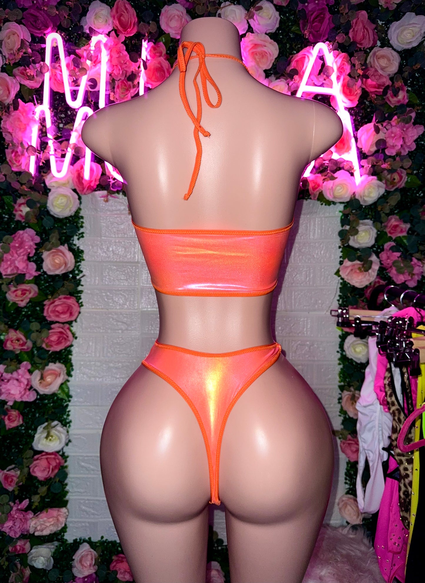 LUNA - Orange Creamsicle Asymmetrical Two Piece