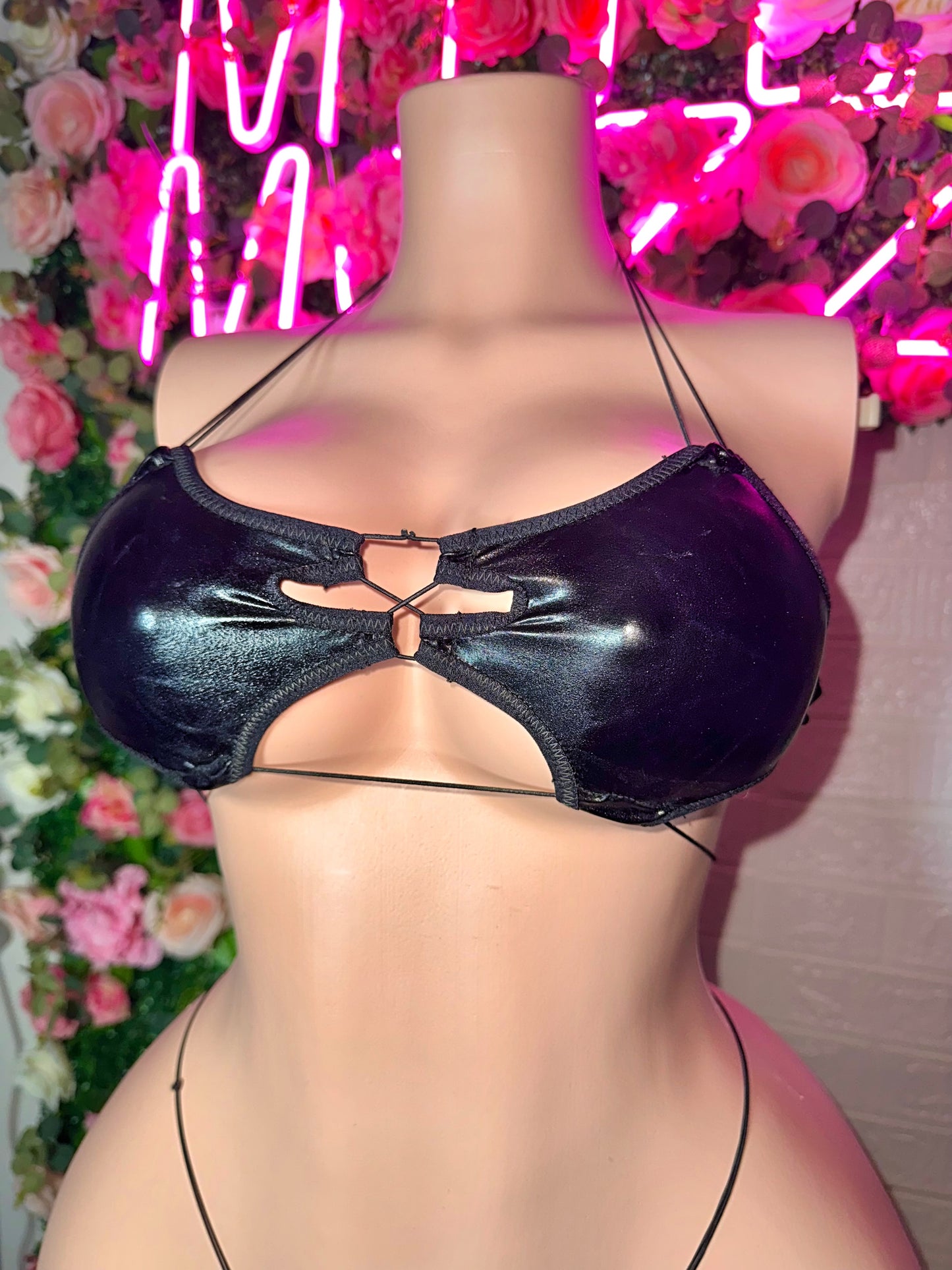 LALA - Midnight Latex Two Piece