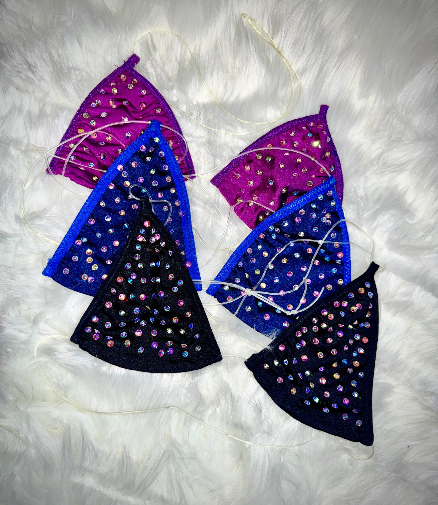 RHINESTONE BIKINI - TOP ONLY- READY TO SHIP