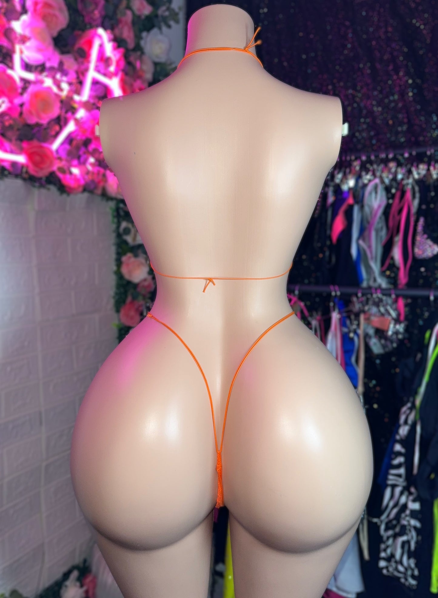 VENUS - Orange Cremsicle Rhinestone Bikini