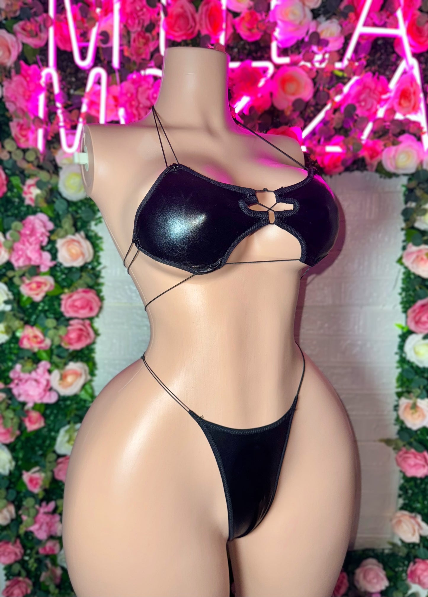 LALA - Midnight Latex Two Piece