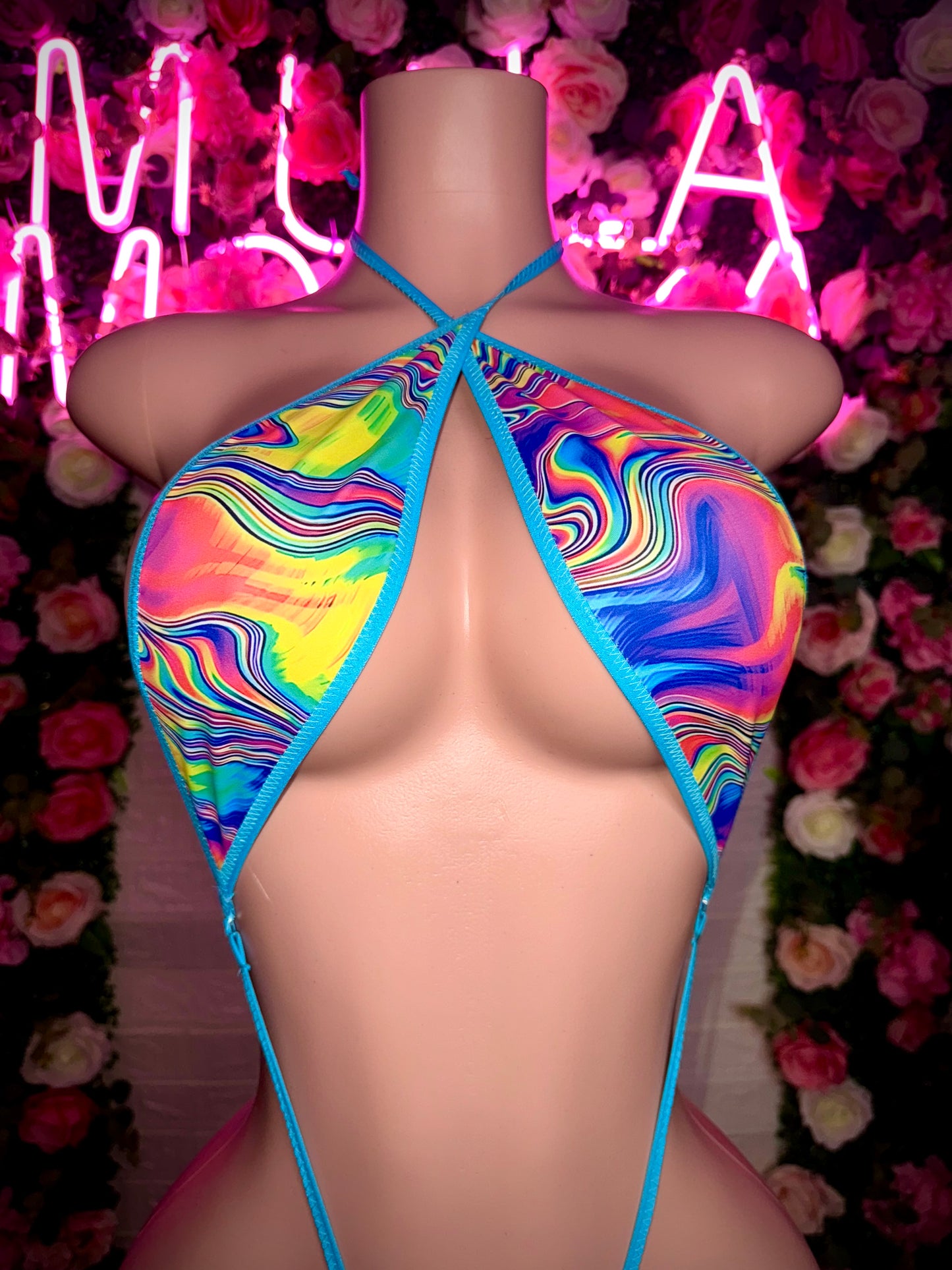 SLINGSHOT - Rainbow Swirls One Piece