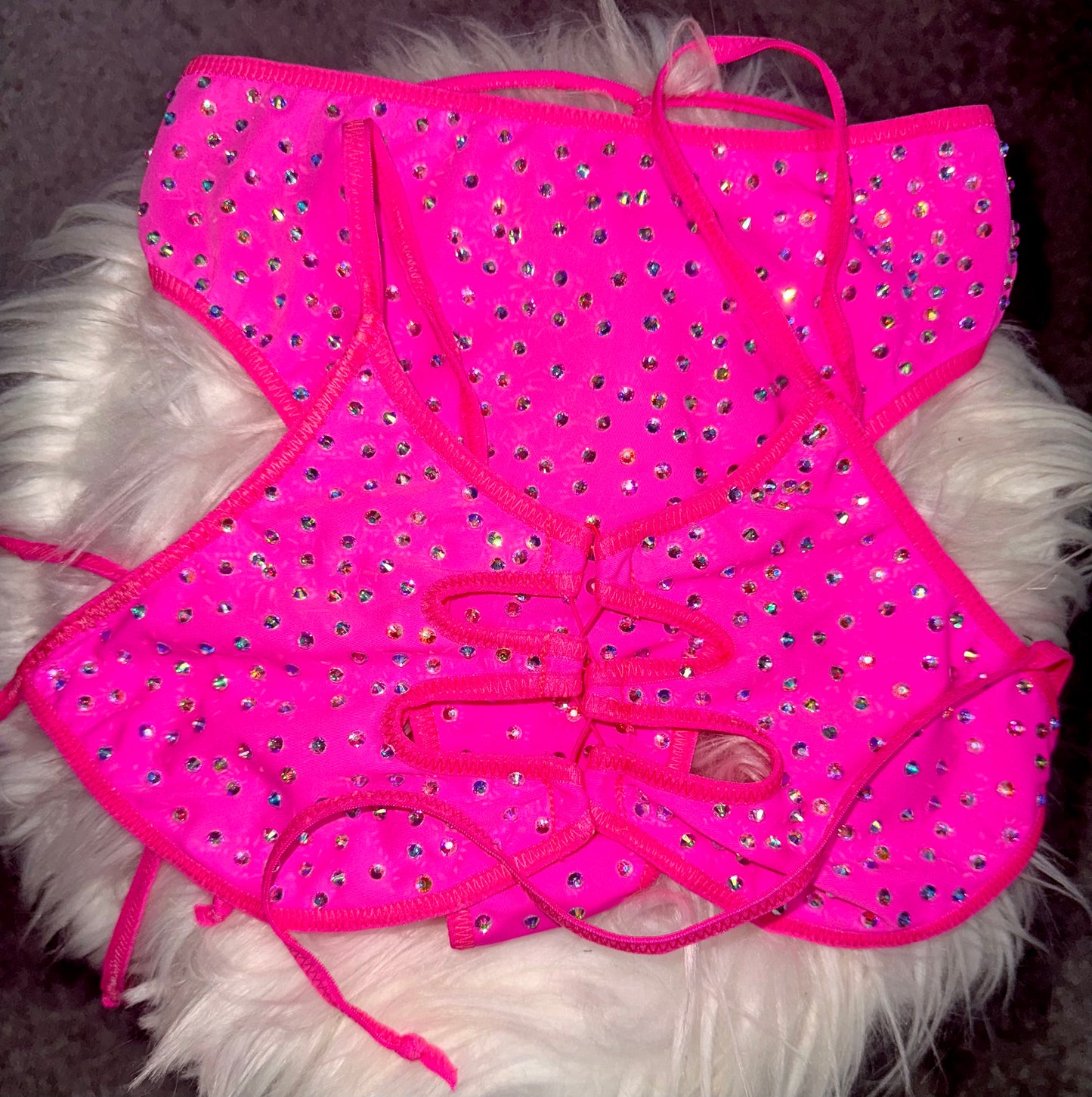 LANI - Neon Pink High Waist Two Piece