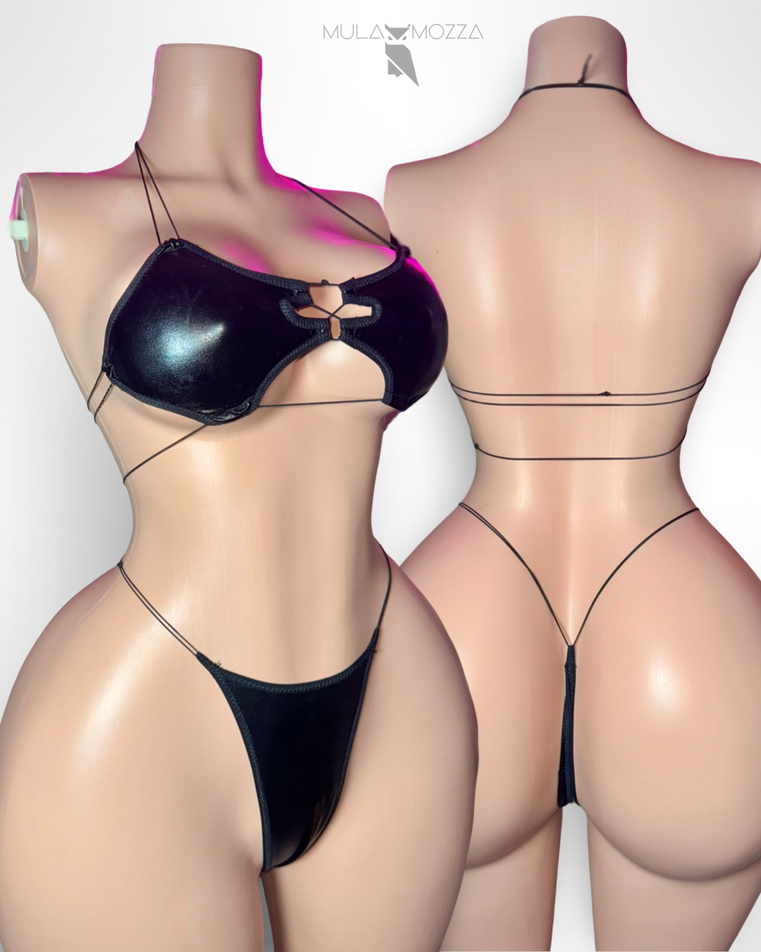 LALA - Midnight Latex Two Piece