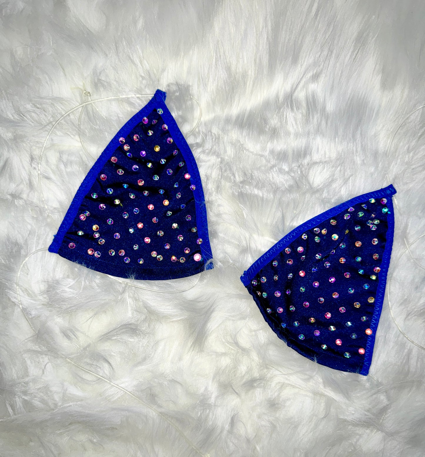 RHINESTONE BIKINI - TOP ONLY- READY TO SHIP