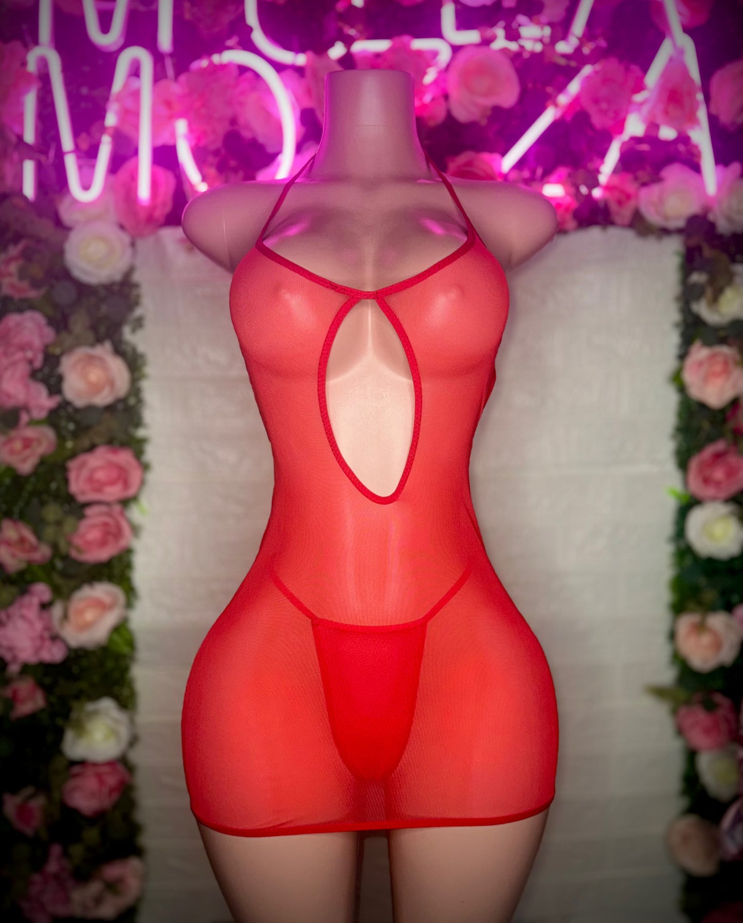 BETTY - Mesh Mini Dress