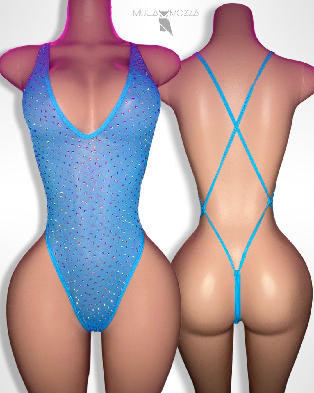 DIONNE - Blue See Through One Piece