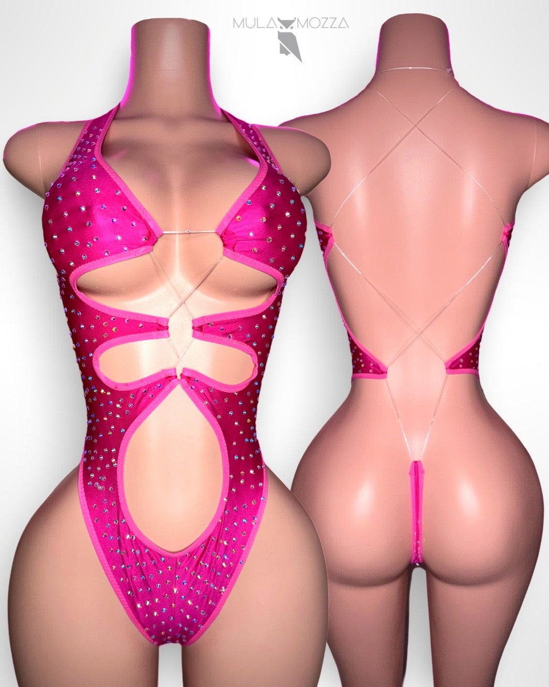 ELIZABETH - Neon Pink One Piece
