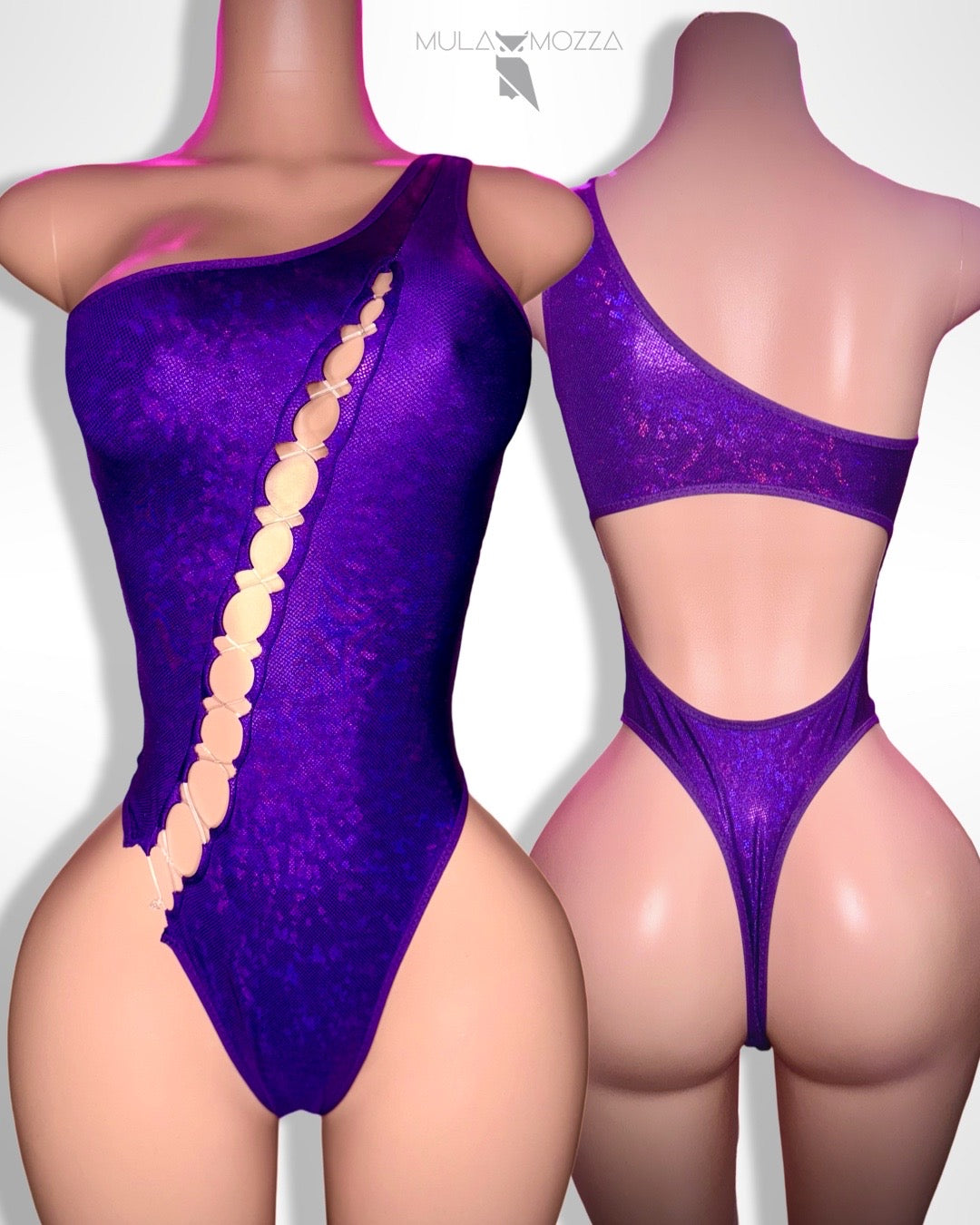 KHALEESI - Metallic Purple One Piece