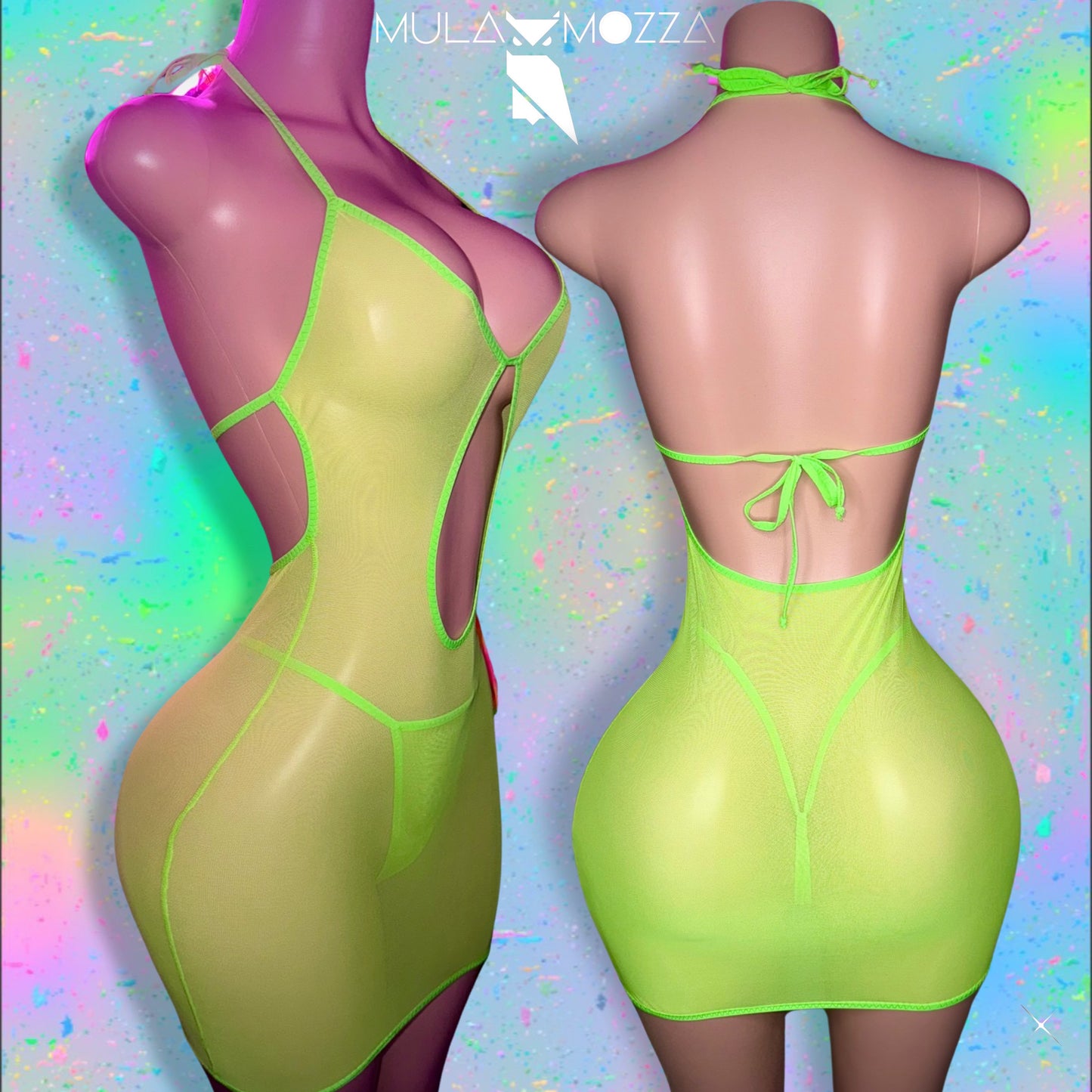 BETTY - Mesh Mini Dress