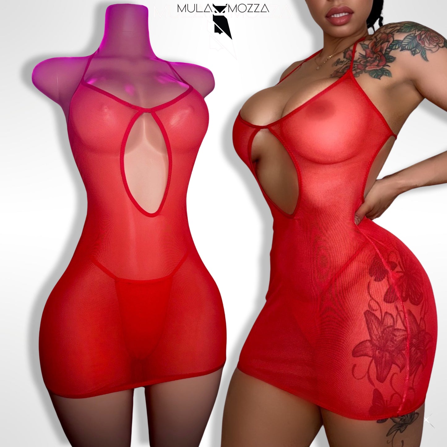 BETTY - Mesh Mini Dress