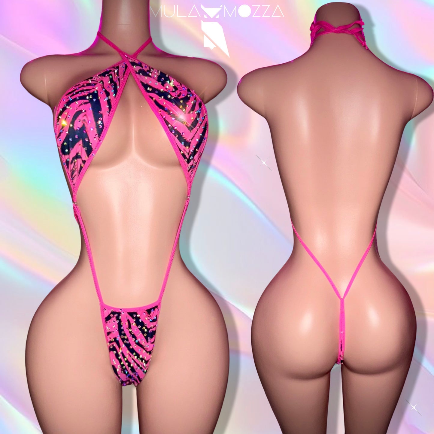 SLINGSHOT - Pink Zebra One Piece