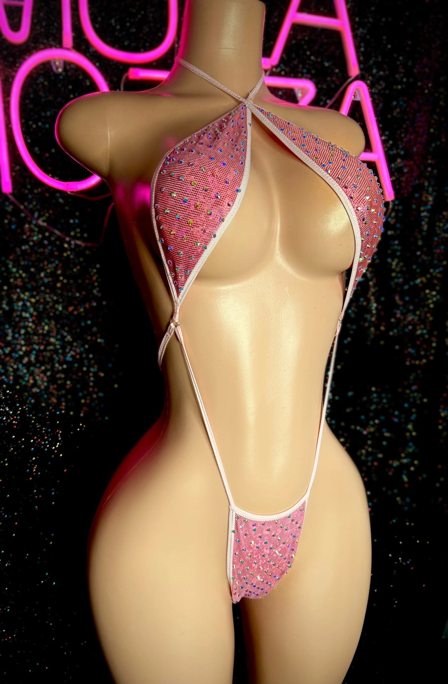 SLINGSHOT - Metallic Pink One Piece