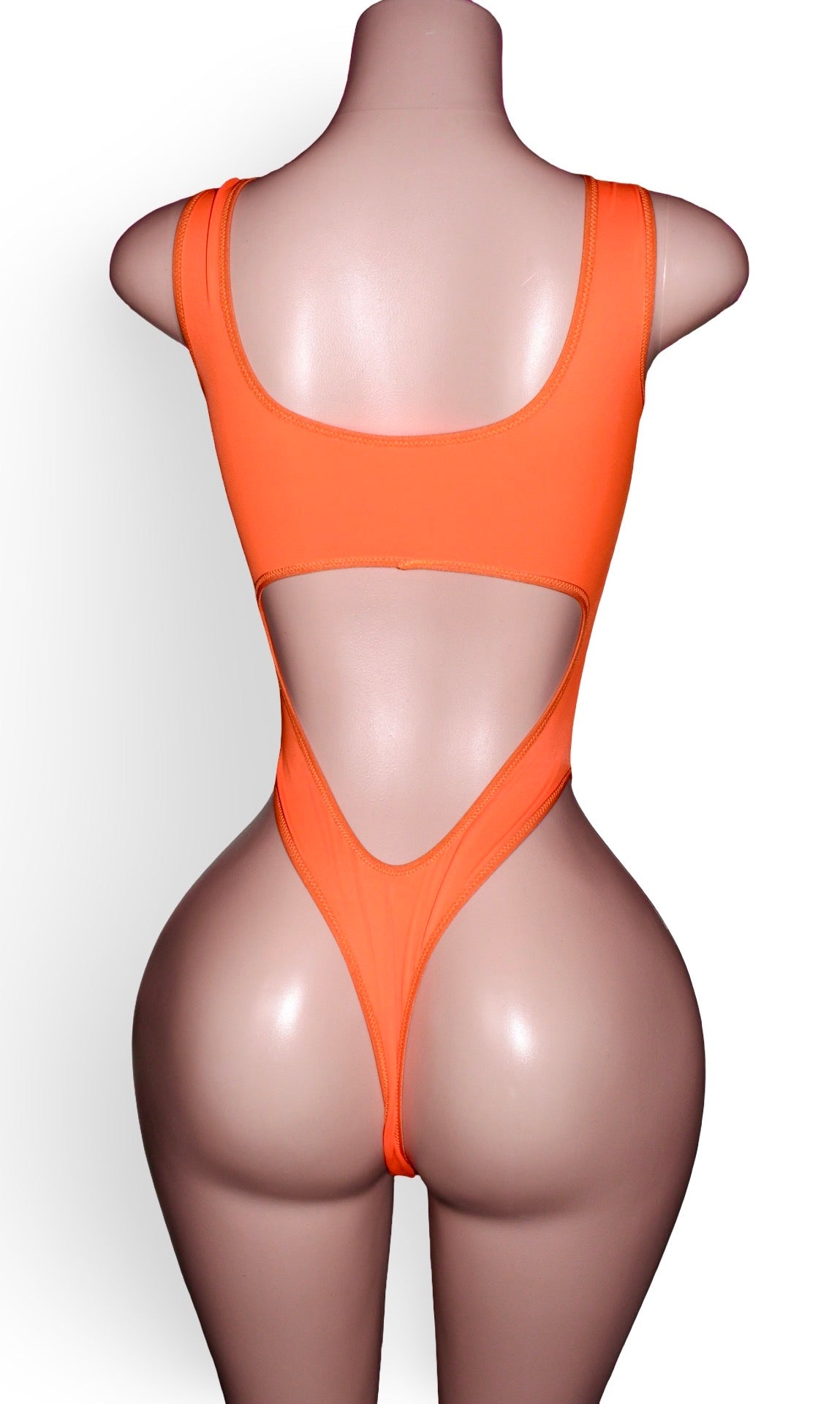 CELESTINE Neon Orange Bodysuit - Ready to Ship