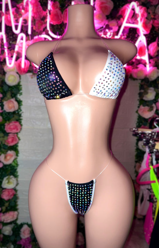 VENUS - Ying Yang Rhinestone Bikini