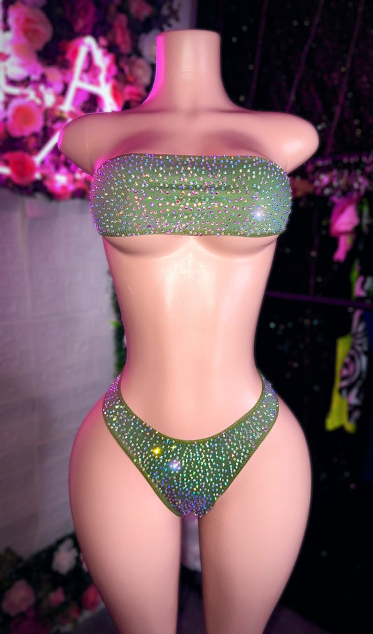 MALI - Money Green Two Piece Set