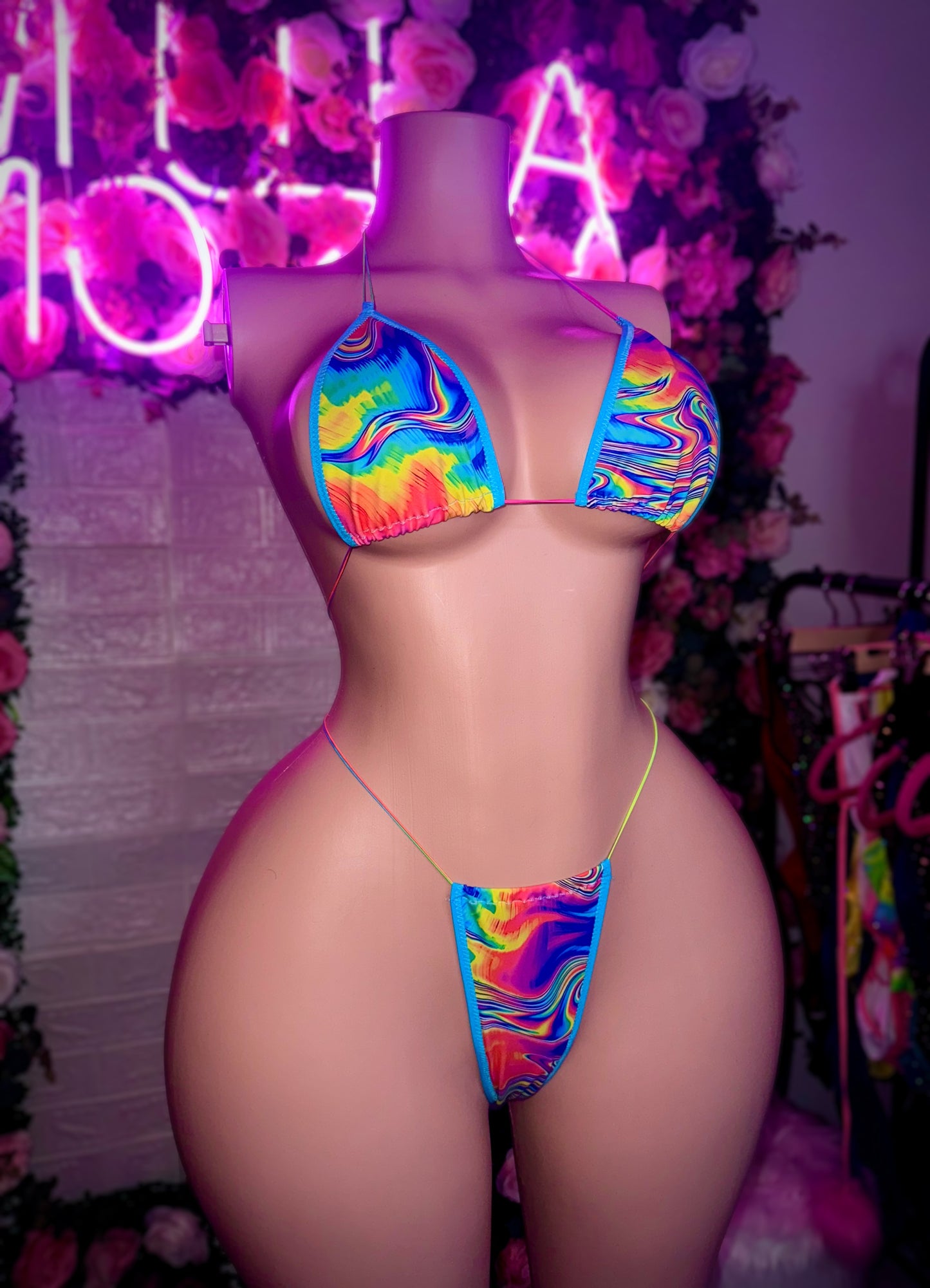 MICROKINI - Rainbow Swirls Bikini