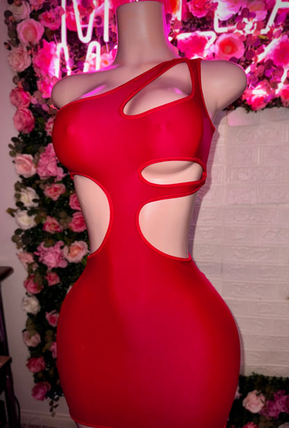 AUBREY - Ruby Red Dress