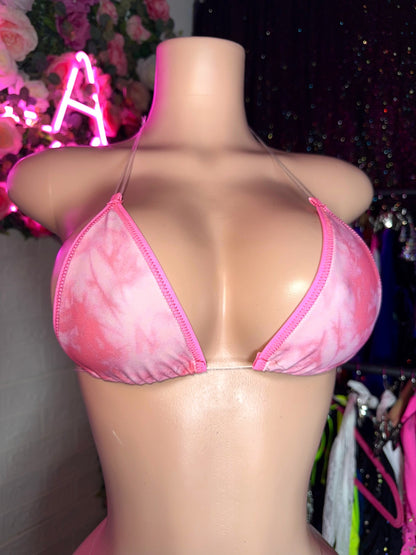 VENUS- Cotton Candy Two Piece & Fishnets