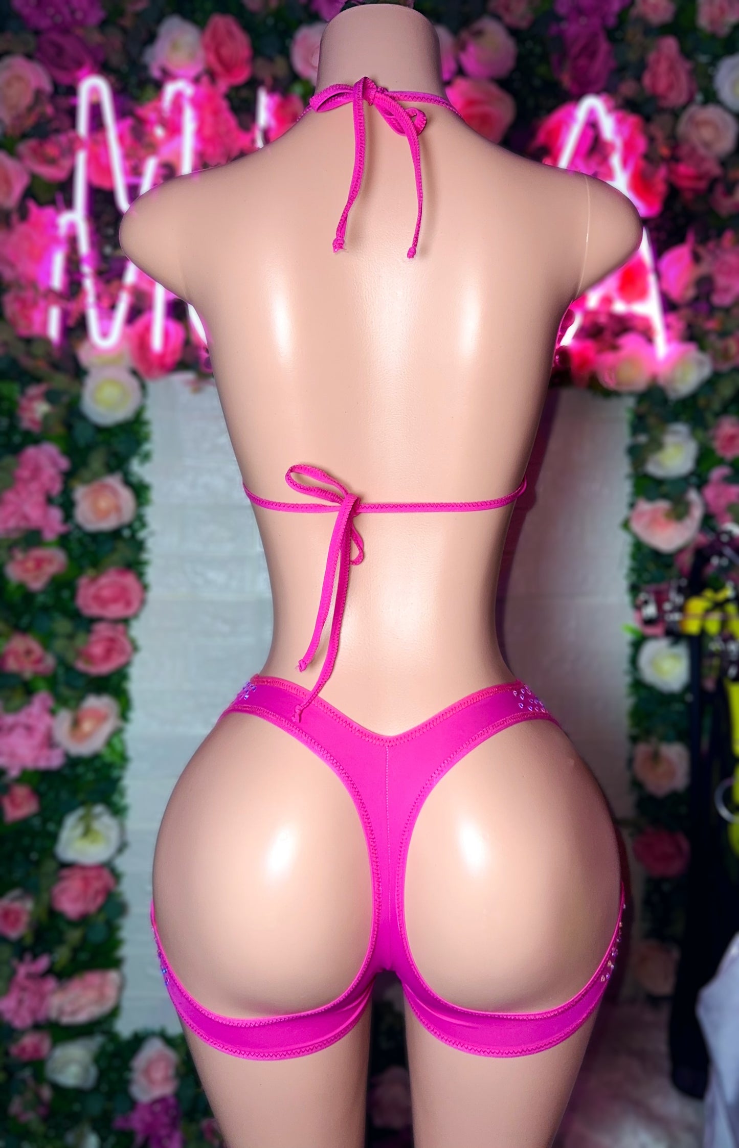 A$$ Out - Hot Pink Shorts Set