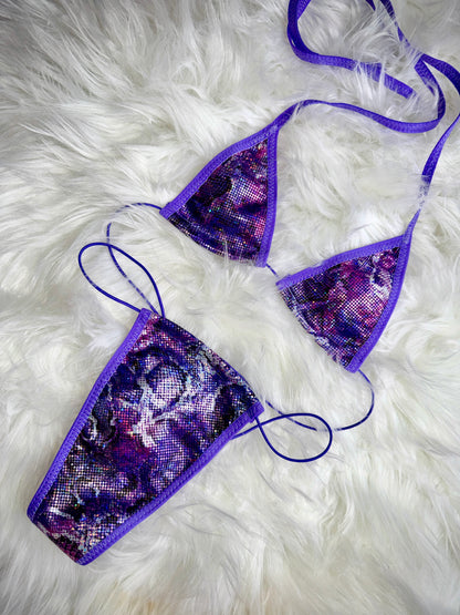 PIXIE MICROKINI - Purple Venom