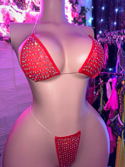 VENUS - Sheer Rhinestone Bikini - 9 Colors Available