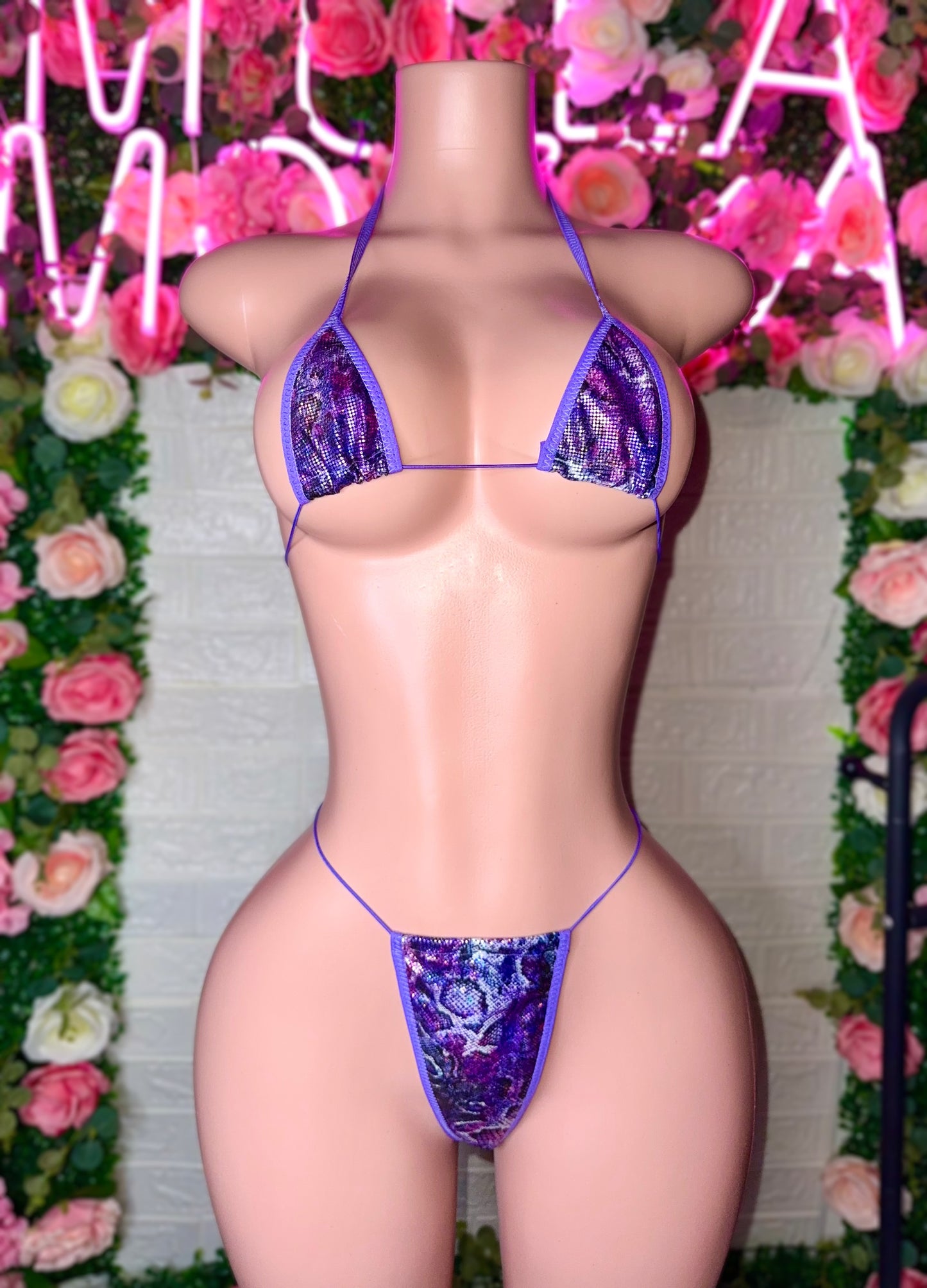 PIXIE MICROKINI - Purple Venom