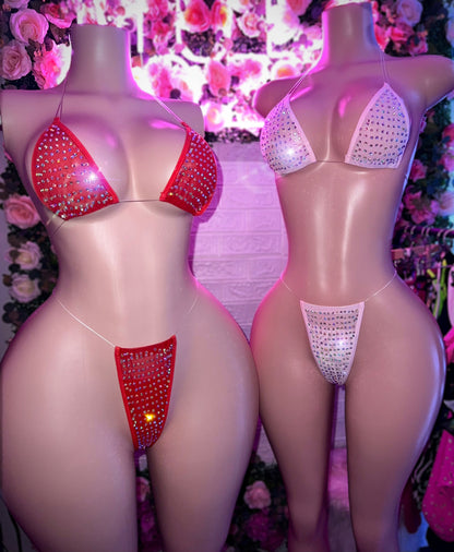 VENUS - Sheer Rhinestone Bikini - 9 Colors Available