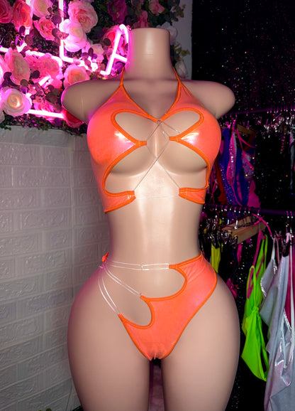 LUNA ORANGE CREMSICLE TWO PIECE - READY TO SHIP