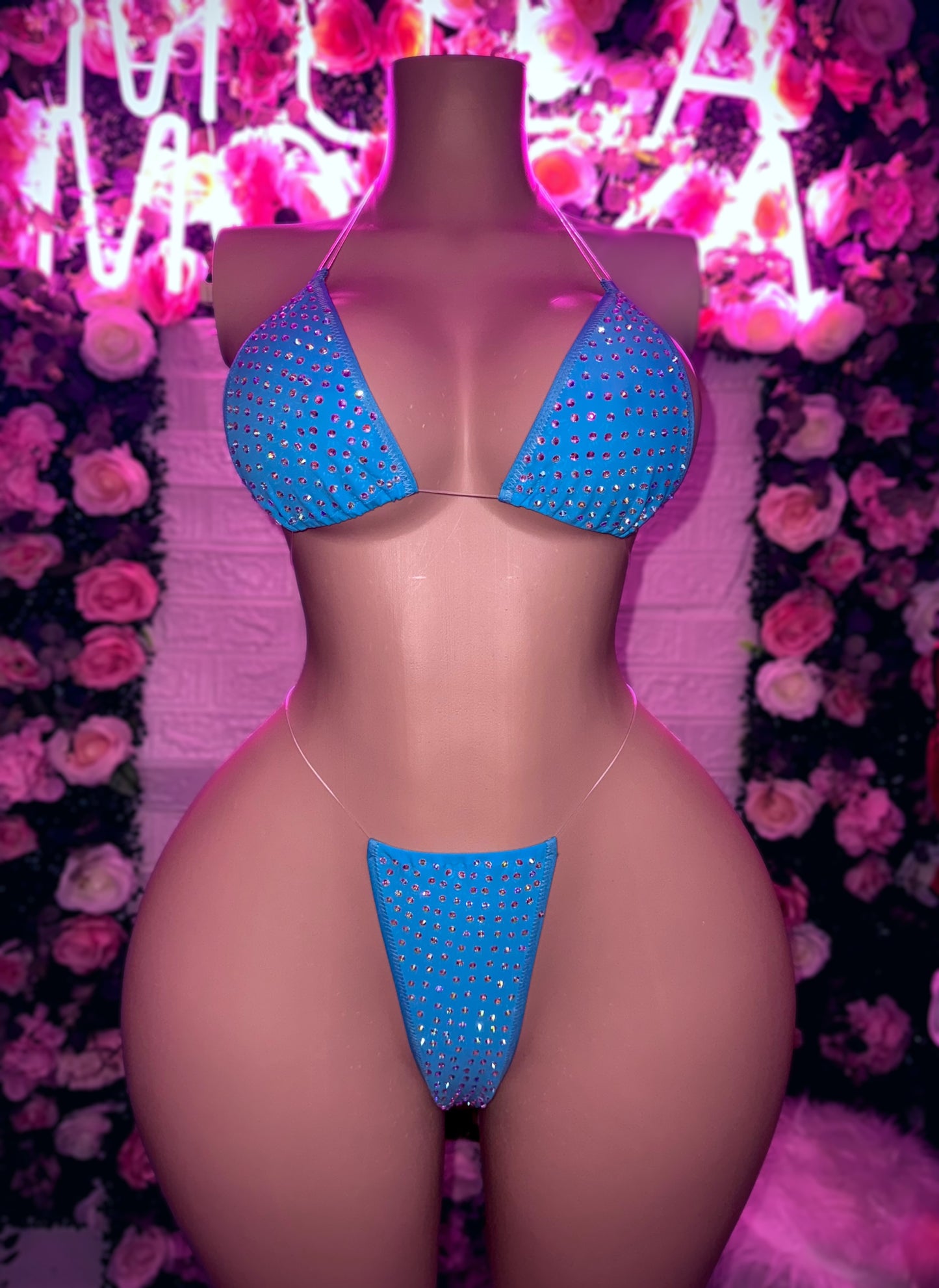 VENUS - Blue Rhinestone Bikini