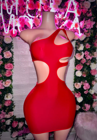 AUBREY - Ruby Red Dress