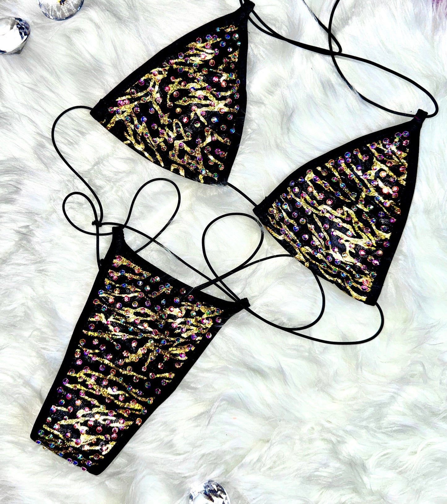 VESPERA - Thunder Glow Rhinestone Bikini