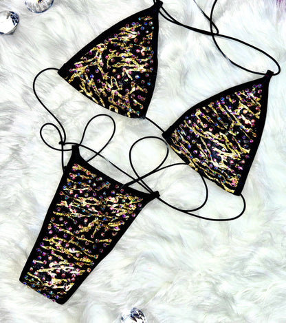 VESPERA - Thunder Glow Rhinestone Bikini