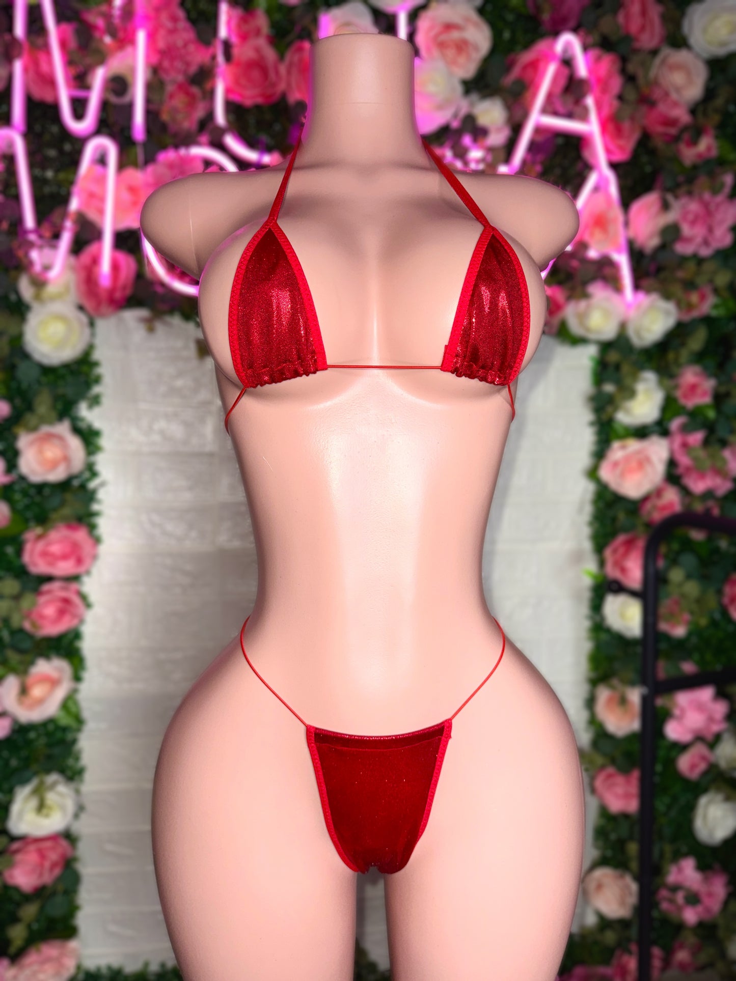 PIXIE MICROKINI - Red Metallica