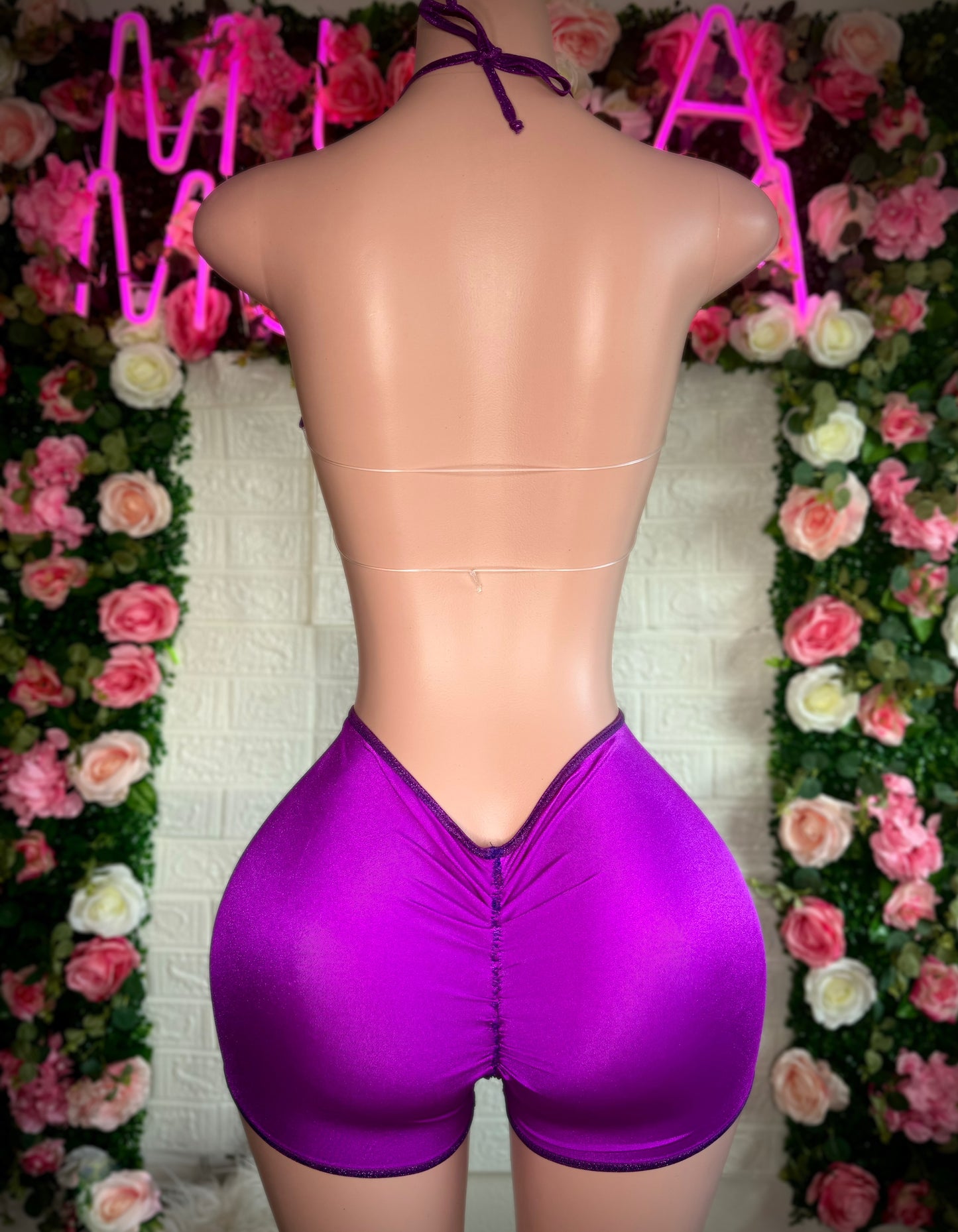 STARKINI - Plum Purple Shorts Set