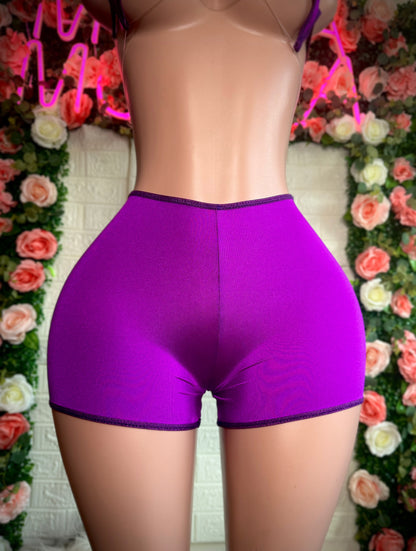 STARKINI - Plum Purple Shorts Set