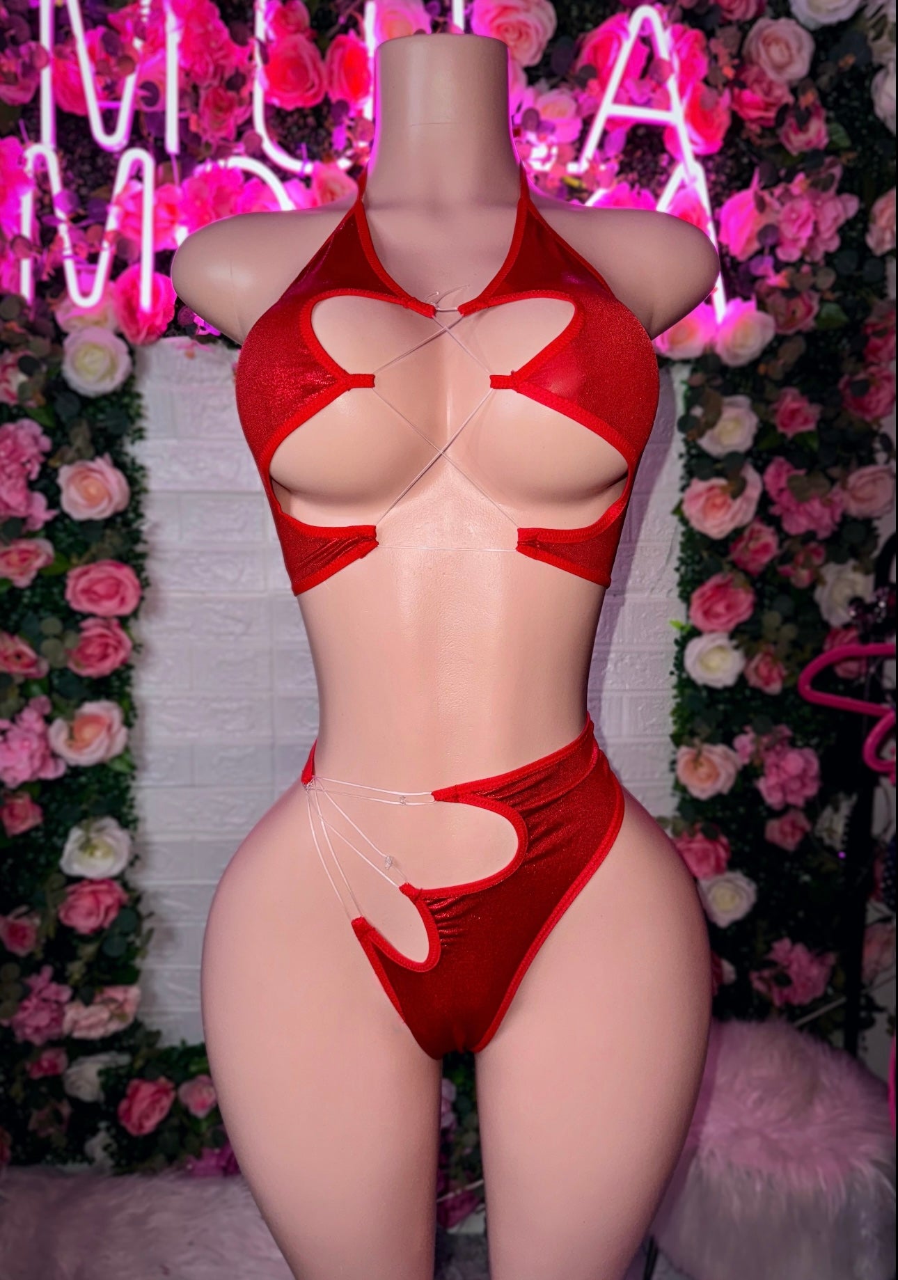 METALLIC RED LUNA- READY TO SHIP
