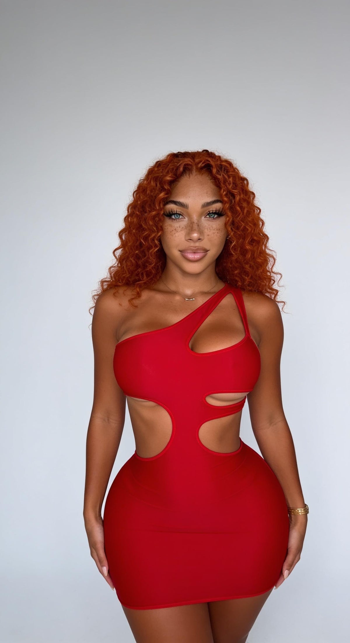 AUBREY - Ruby Red Dress