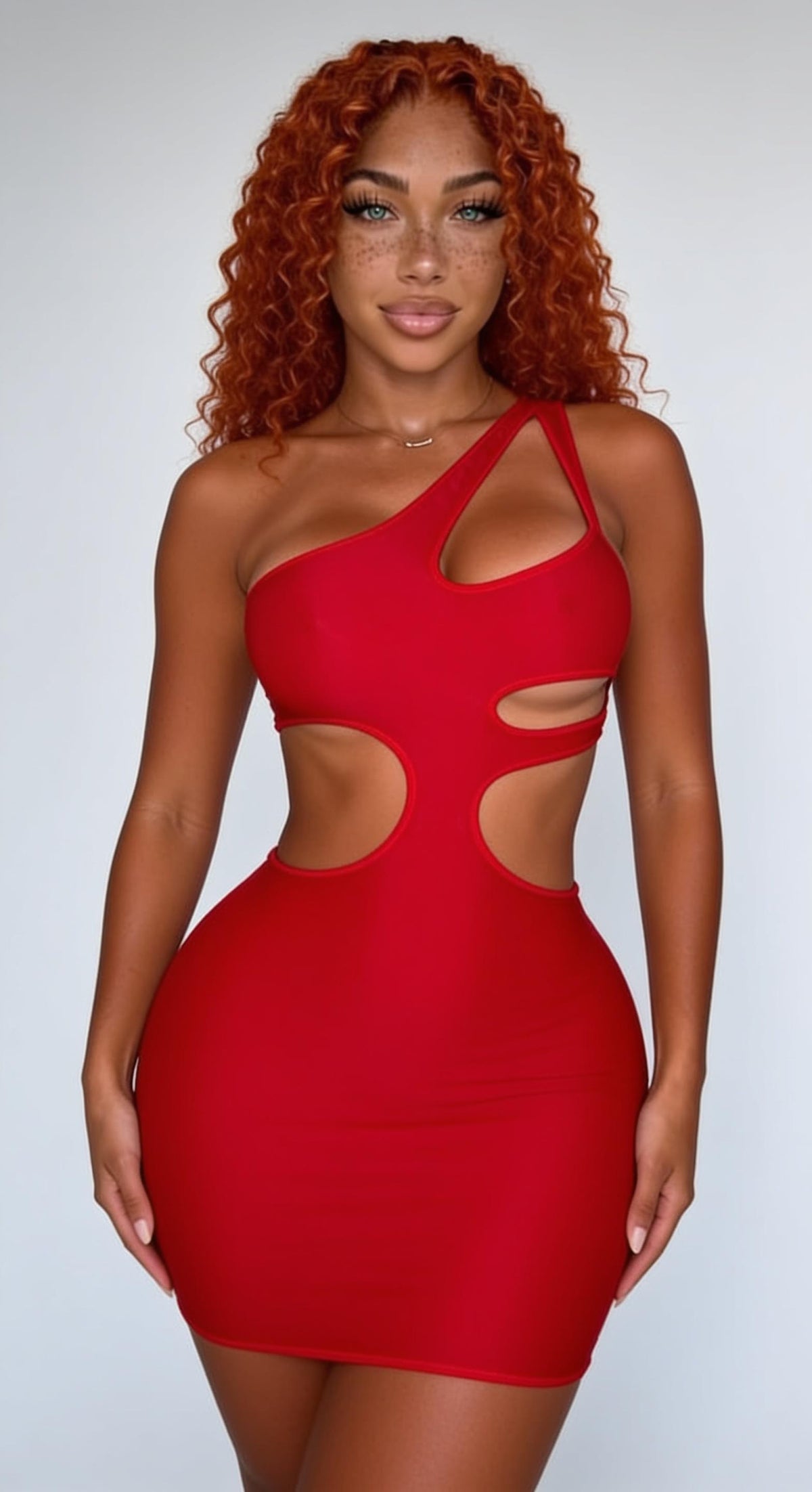 AUBREY - Ruby Red Dress