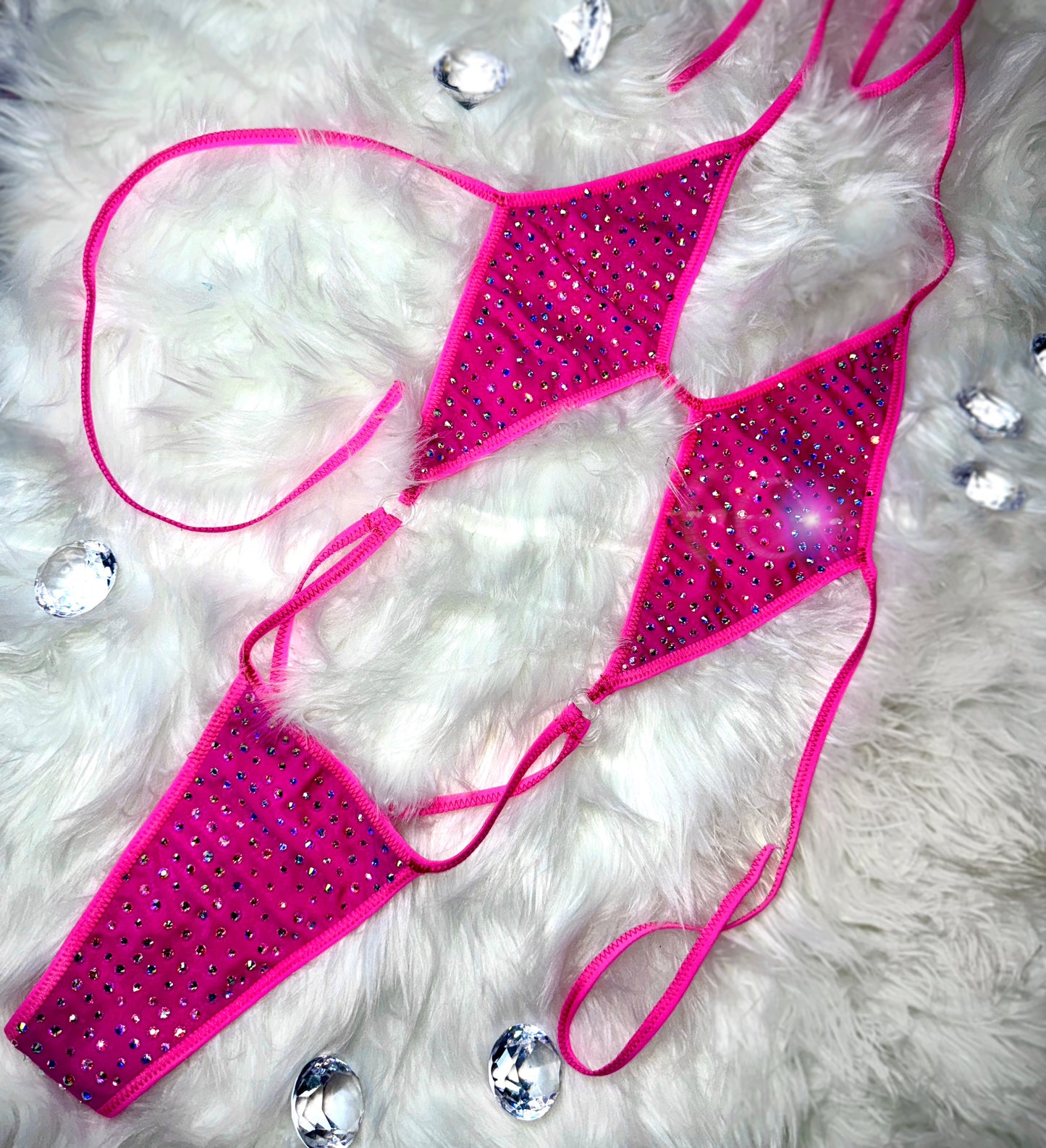 Diamond Slingshot- Hot Pink - 16 Colors Available