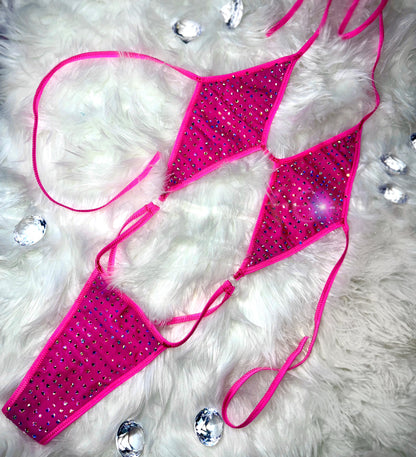 Diamond Slingshot- Hot Pink - 16 Colors Available