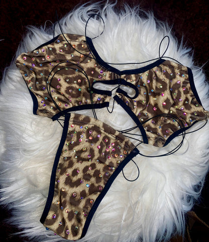 LALA - Cheetah Girl Two Piece READY TO SHIP