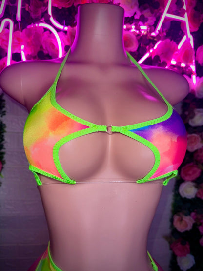 LUNA STAR - Rainbow Asymmetrical Two Piece