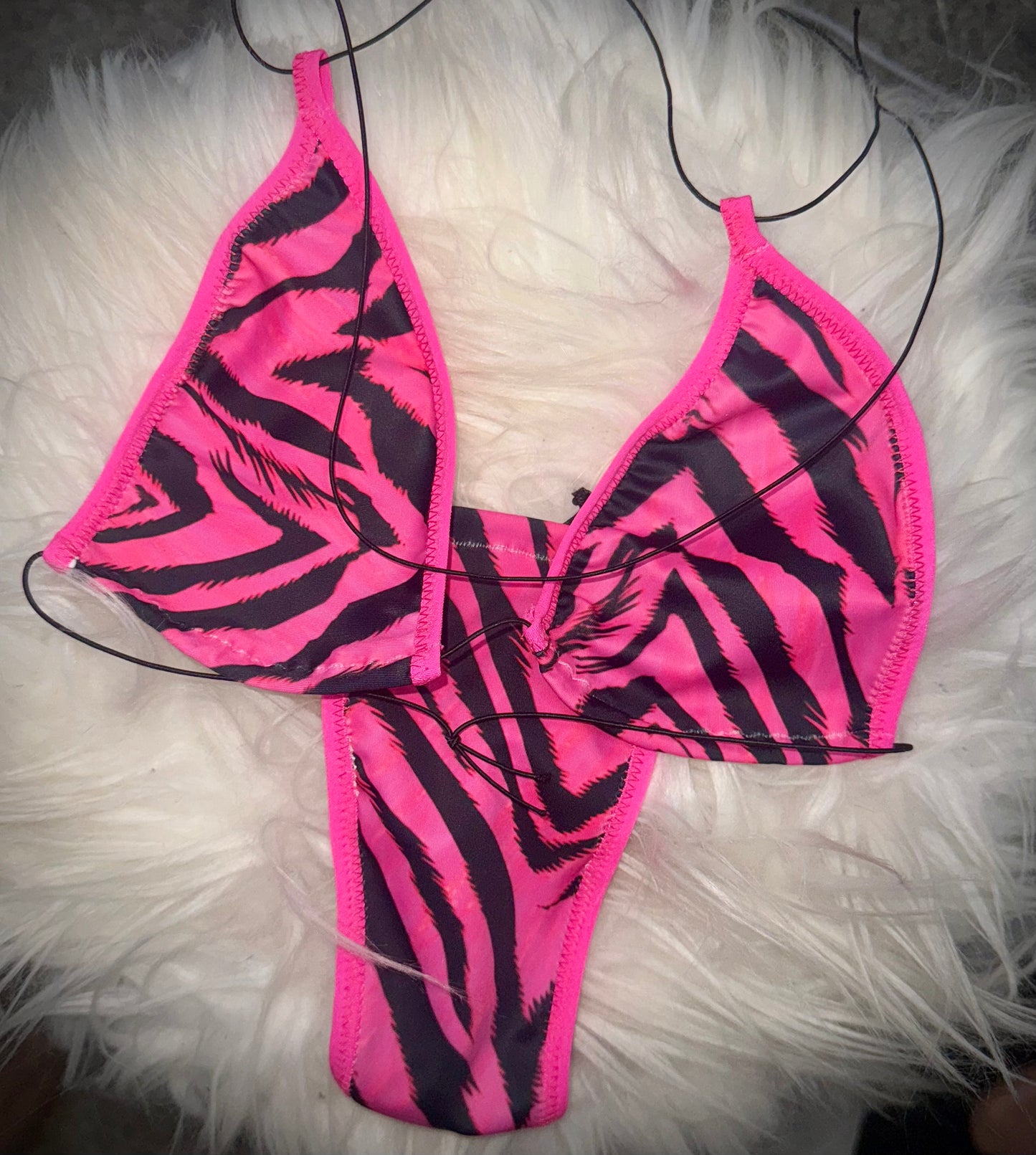 MICROKINI - Pink Zebra Bikini