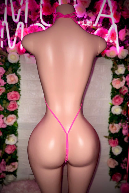 SLINGSHOT - Pink Zebra One Piece READY TO SHIP