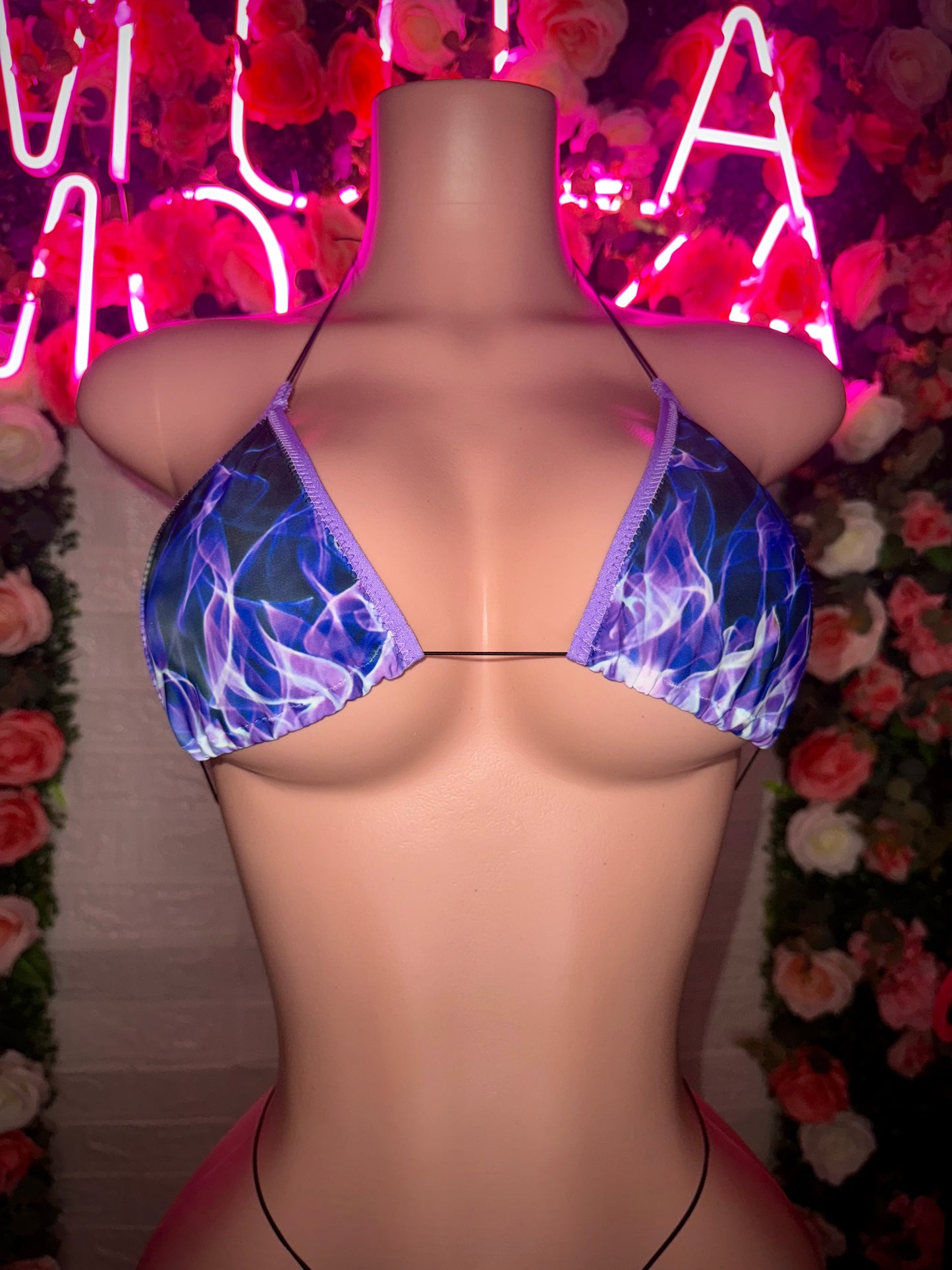 MICROKINI - Purple Flame Bikini READY TO SHIP