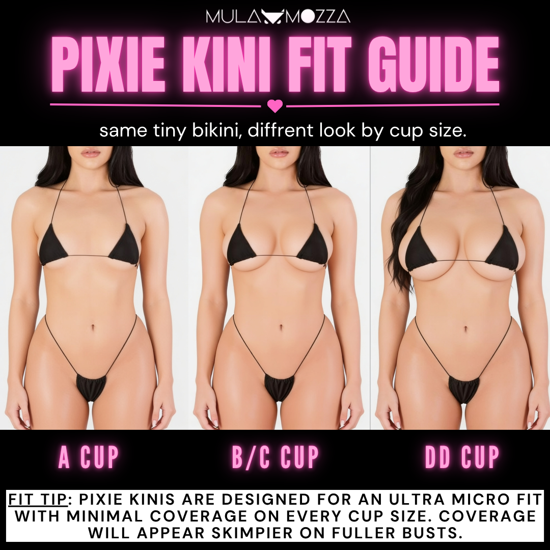 PIXIE MICROKINI - Red Metallica