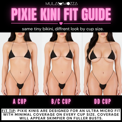 PIXIE MICROKINI - Red Metallica