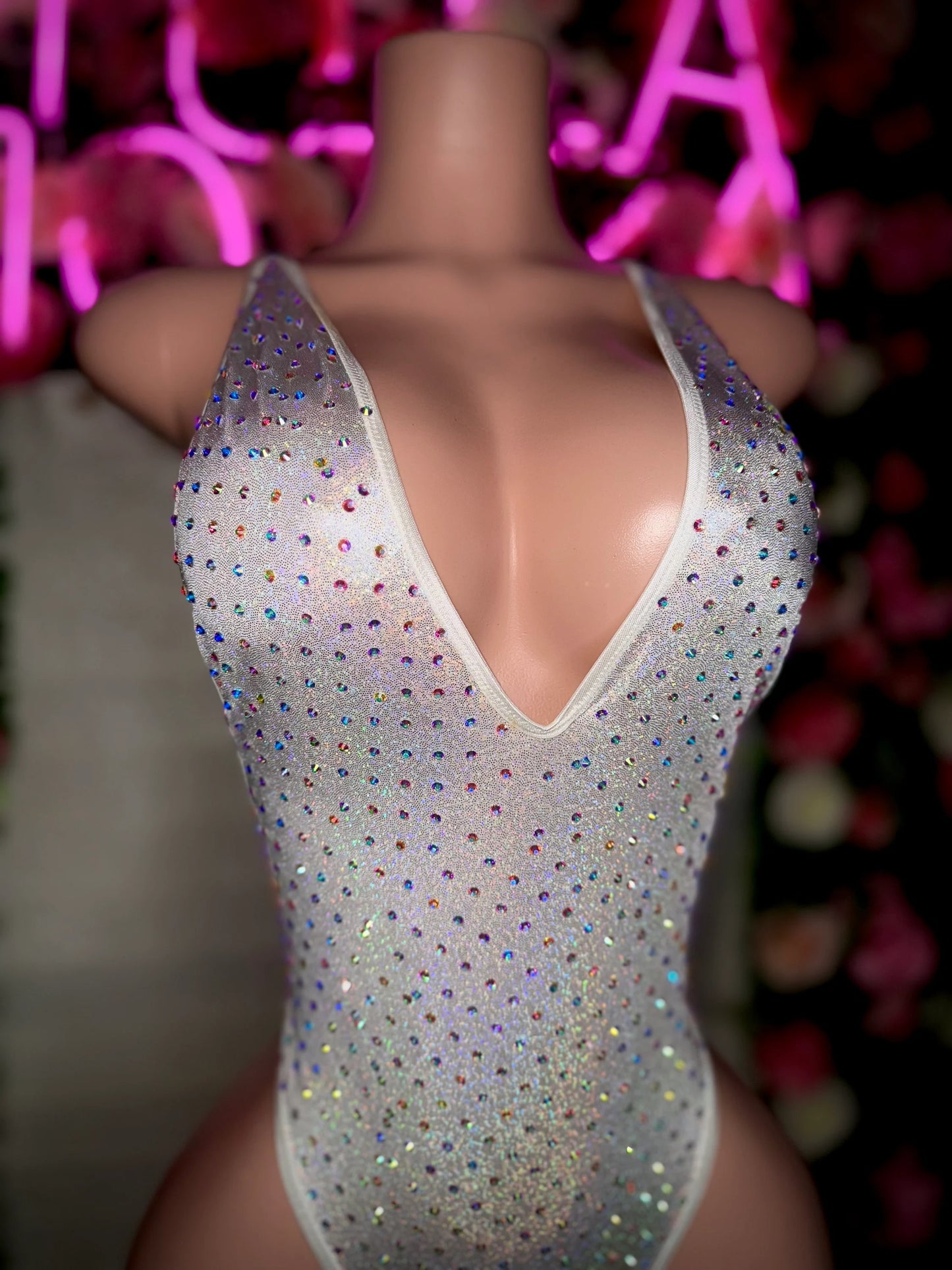 DIONNE - Glitter Silver One Piece